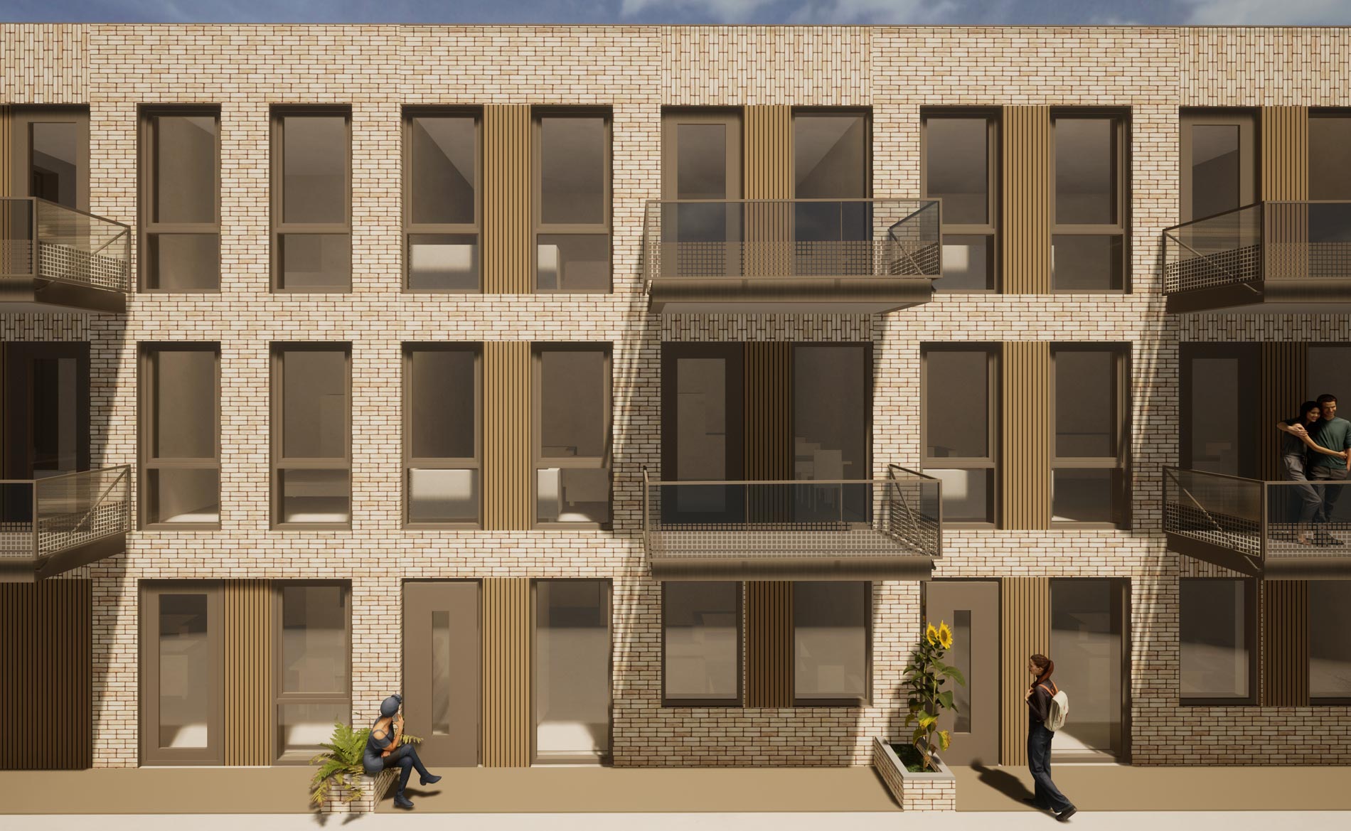 architect Appartementen sociale huurwoningen woningbouw Nieuwe Steen Hoorn Intermaris BBHD architecten